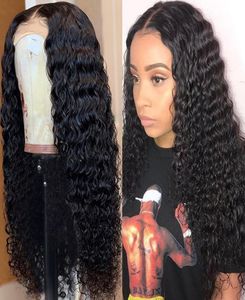 Пуруанские пучки человеческих волос с волнистой волной и застежкой Перуанские влажные и волнистые волосы 4 шт. 18 дюймов Натуральный океан curly1700611
