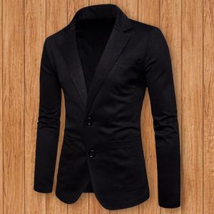 Tasarımcı Erkekler Blazer Popüler Erkek Uzun Kollu Kore tarzı İki Düğme Günlük Giyim İş Blazer Takım