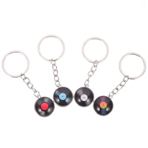 Keychains 4 PCS Spela in nyckelkedjan Lätt pendelling Ryggsäck Keychain Vinyl Keychian Metal Bag Lightweight