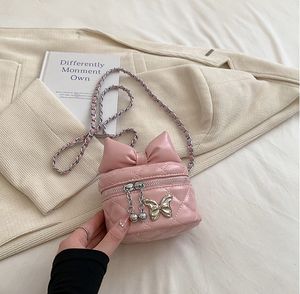 Fashion designer Kids Girls Handbags Mini Cute Bowknot Shoulder Bags Princess PU Leather Messenger Crossbody hand Bags Lady casual Luxurys Clutch Tote Coin Purse