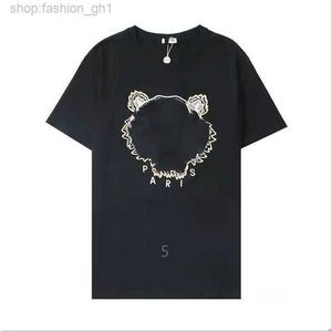 Kenzo t-shirts t shirt toppkvalitet tshirts kvinnor sommar gata kläder kort hylsa tiger huvud broderi brev tryck lös passform trend kenzos 5 oky5 7o99