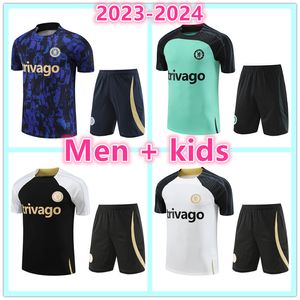2023 2024 CFCサッカージャージーエンツォスターリングジェームズトレーニングトラックスーツの男性と子供23 24チェルスフットボールジャージーシャツキットサバリタメントフットチャンダルフットボール