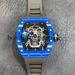 YS JB RM052-01 Superclone Active Tourbillon Watches Wristwatch Skull Designer RM52 Diamond Puste Automatic Mechanica Ceramic194 Montres de Luxe