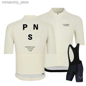 Rowerowe koszulki PNS 2023 Jersey Kar pory rowerowe odzież MAILLOT Ubrania Ubrania BIB Zestaw Men Rower Ropa Ciclismo Pas Normal Studios Q231107