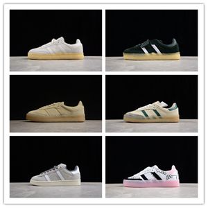 Scarpe 8th Street Sambaing Pleasures Chalks Bianco Scarpe da ginnastica basse retrò casual da donna uomo da esterno