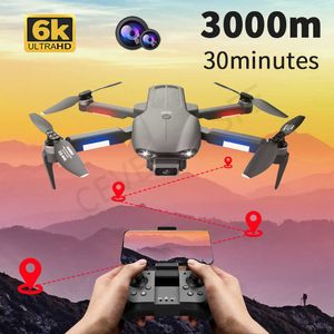 F9 GPS Drone 6K Dual HD Fotocamera Fotografia aerea professionale Motore brushless Quadcopter pieghevole RC Distanza 2000M
