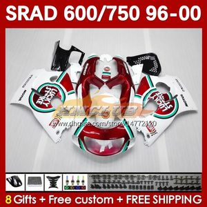 Carene moto per SUZUKI rosso fortunato SRAD GSXR 750 600 CC 600CC 750CC 96-00 168No.64 GSXR750 GSXR-600 96 97 98 99 00 GSX-R750 GSXR600 1996 1997 1998 1999 2000 Corpo