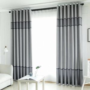 Tenda moderna a strisce tende oscuranti per camera da letto soggiorno finestra occhiello viola pronto all'uso