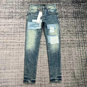 Jeans masculinos roxo marca mens designer marcas verão calças casuais calças harlan