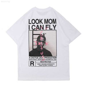 T-shirt T-shirt da uomo Uomo Donna Top Look Mom i Can Fly T-shirt Stile Hip Hop Manica corta Stampa Harajuku