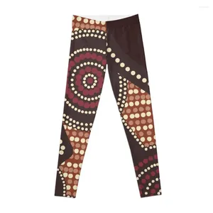 Calças ativas impressionantes aborígines dot art leggings roupas esportivas femininas para ginásio sweatpants feminino push-up leggins