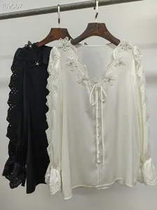 Kadınlar bluzları AZ0110 Moda Gömlek 2023 Pist Lüks Avrupa Tasarım Parti Tarzı Giyim