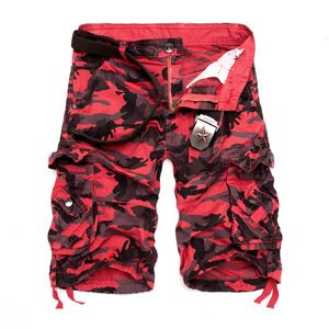 Herren Shorts US-Größe Camouflage Loose Cargo Shorts Herren Cool Summer Military Camo Short Pants Homme Cargo Shorts 230404