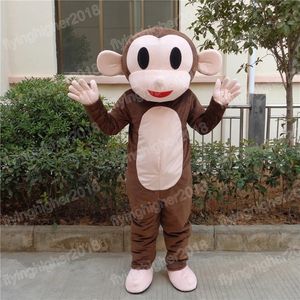 Halloween macaco mascote traje adulto tamanho dos desenhos animados anime tema personagem carnaval homens mulheres vestido de natal fantasia desempenho vestido de festa