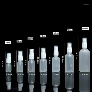 Bottles 100pcs 5-100ml Frosted Glass With Fine Mist Spray Refillable Cosmetic Atomizer Container Bottle Makeup Skin Care Tools