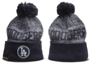 Dodgers Beanies Los Angeles LA Bobble Chapéus Baseball Ball Caps 2023-24 Fashion Designer Bucket Hat Chunky Knit Faux Pom Beanie Christmas Sport Knit Hat A7