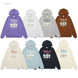 Essentialhoodhood Hoodies Sweatshirts Han China-Chic Waikei Three Dogs Cartoon Hooded Guards Autumn Round Neck Cotton Pullover Löst långärmad mode