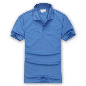 夏のワニ刺繍ポロシャツメンズ半袖シャツターンダウンカラーメンズファッション服スリムフィット通気性クールな薄いTシャツ446