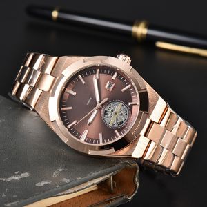 Vac handledsklockor för män 2023 MENSVIKTER Tre nålar kvarts WASTCH TOP Luxury Brand Designer Clock Steel Strap Fashion Accessories Holiday Gift Montre de Type