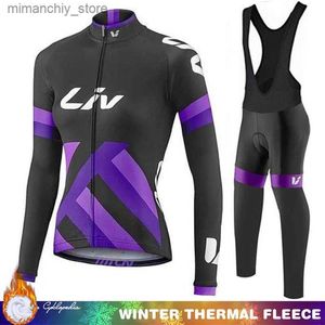 Conjuntos de camisa de ciclismo masculino blusa de ciclismo inverno térmica fece jersey liv homem bicycs outfit conjunto calças roupas bicicletas tricuta 2023 kit esportivo q231107