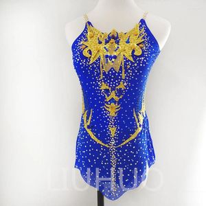 Stage Wear LIUHUO Artistic Gymnastics Suit Fitness Competition Cheerleading Performance Professional Blue