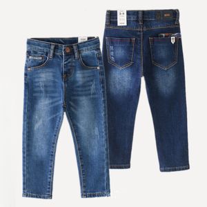 Jeans Boys' Spring Autumn Jeans Children's Loose Casual Jeans Children's Wash Pockets Trousers 2-14 230406