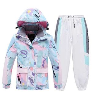 Other Sporting Goods Children's Ski Suit Winter Boys and Girls Snowboarding and Skiing Kids Warm Waterproof and Windproof Ski Jacket and Ski Pants HKD231106