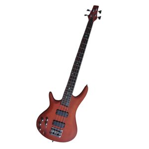 Vänsterhänt 4 strängar Electric Bass Guitar med Rosewood Fingerboard Chrome Hårdvara Erbjudande Logotyp/färg Anpassa