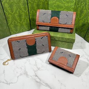 NUEVO 523153 Monedero OPHIDIA Continental Zip Around Card Case Holder 523154 Designer Womens Business Cardholder Monedero Key Pouch Cles Passport Cover 523155