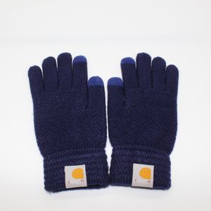 luxury Knit Men's Gloves Solid Winter Warm Fingers Gloves Touch Screen Gloves Cycling And Skiing Couples Gift