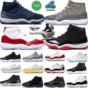 11 sapatos de basquete para homens mulheres 11s cereja cimento cool cimento cinza Concord criado UNC UNC Gamma Azul Midnight Navy Velvet Space Jam 25th Anniversary Mens Sports Sports Sports