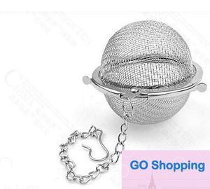 Simple 100pc Stainless Steel Tea Pot Infuser Sphere Mesh Tea Strainer Ball free shipping