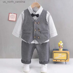 Clothing Sets New Spring Autumn Baby Boys Clothing Clothes Vest Shirt Pants Kids Tracksuits Infant Suits Children Costume Years