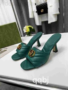 Sandals Designer Ladies high heel sandals slippers fashion summer dresses flipflop elegant mature women size 35-42 4EH4