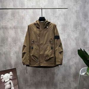 Outerwear Designer Badges Zipper Shirt Jacket Loose Style Spring Autumn Mens Top Oxford Breathable Portable High Street Stones Island Clothing Jacke D7nx 9c5yj