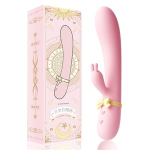 Vibratoren Vibrator für Frau Sexspielzeug Silikon-Kaninchen-Vibrator USB wiederaufladbar wasserdicht GSpot stimulierender Klitoris-Stimulator UYO 230404