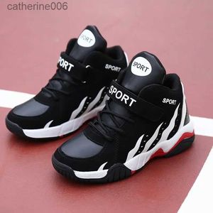 Sneakers Warm Winter Kids Shoes Sport Boys Casual Shoes High Top Tennis Children's Sneakers Plush Leather Running Sneakers for Girls NewL231106