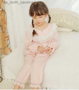 Set di abbigliamento 1 Set Indumenti da notte per bambini Ragazze Maglie con maniche in pigiama rosa + Pantaloni. Set pigiama per bambina vintage. Vestiti per bambini R231106