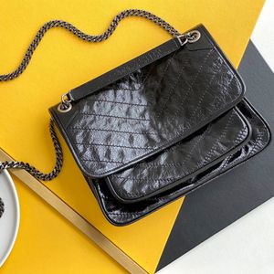 10a designers de qualidade do espelho retro Crossbody Tote ombro Cross Body para couro genuíno Hands Mulheres S High Black.