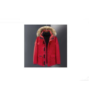 Daunenjacke für Damen und Herren, mittellang, Winter, neuer kanadischer Stil, Arbeitskleidung für Liebhaber, dicke Gans, Herrenbekleidung, US-Größe S--4xlfvcz Uzln