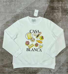 Neues Casablanca Designer-Hoodie-Sweatshirt aus Baumwolle, modischer Trend, schlank, heißer Briefdruck, für Männer und Frauen, langärmelig, lässig, vielseitig, mit Kapuze, Casablanc Tide Tops
