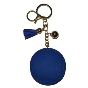 Keychains Lanyards L Evil Eye Keychain For Women Round Blue Backpack Key Ring Fob Purse Charm Drop Delivery Amdjm