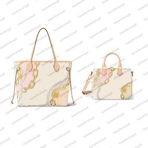 N40471 N40473 Designer-Frauen-Einkaufstasche aus Rindsleder Neuer Frühling fünffarbiges nautisches weißes Karo-Handtaschen-Geldbeutel-Tote-Kupplungs-Umhängetasche