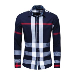 Men's Plaid Shirts Button Down t Regular Fit Long Sleeve Flannel Casual Shirt Men Jacket Coat Mens Tops Big Size FM1992904