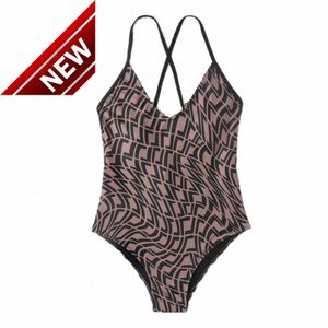 Bikini firmati Donna bikini intero a due pezzi con costumi da bagno a lettera Costumi da bagno estivi in cristallo Costumi da bagno di lusso da spiaggia Swimsuiteaun#e