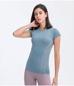 Camicie attive da donna T-shirt sottili e traspiranti per yoga T-shirt sportiva da donna Wok Out DS077