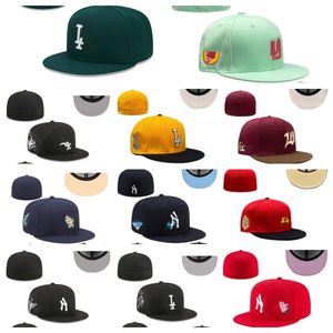 2024 Fitted Hats Snapbacks Hat Adjustable Baskball Caps All Team Unisex Cotton Outdoor Sports Embroidery Flat Closed Beanies Flex Knitted Cap with Original Tag