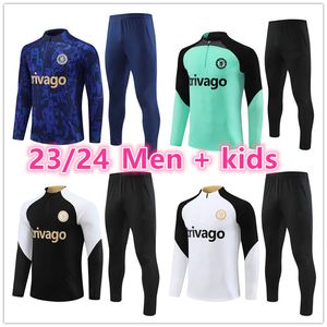 2023 2024 CFC Soccer Tracksuit Enzo Sterling James Training Suit Men and Kids 23 24 Chelse Football Tracksuit stack