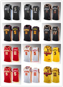 Basketball-Trikots Dejounte Murray Trae Young Men 2023-24 Authentisches City-Trikot