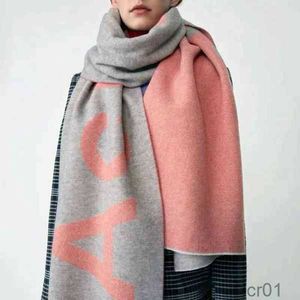 Sciarpa calda lunga e spessa in puro cashmere con lettera Ac. Scialle da donna in inverno. gli amanti dei bavaglini da uomo e le stelle.jcdi